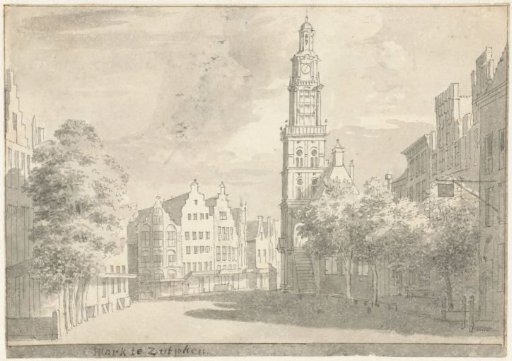 View of the Grote Markt at Zutphen