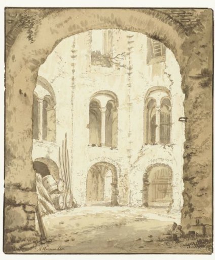 View of the chapel of the Valkhof at Nijmegen
