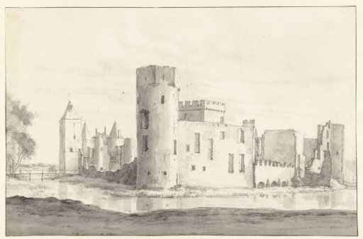 View of Egmond Castle, with the Outer Bailey to the Left