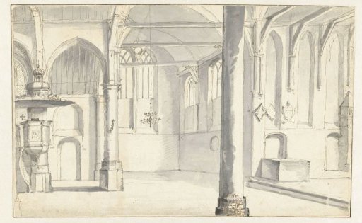 View of the Interior of the Saint Odulphus Church, Assendelft