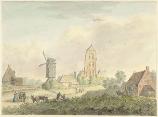 Church of the village of Westkapelle in Zeeland