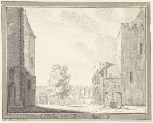 Courtyard of the Oldehuis or Castle at Vollenhove