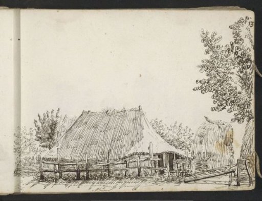 Peasant barn and haystack outside Zwolle