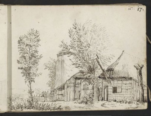 Farmhouse, barn, and hay barn outside Zwolle