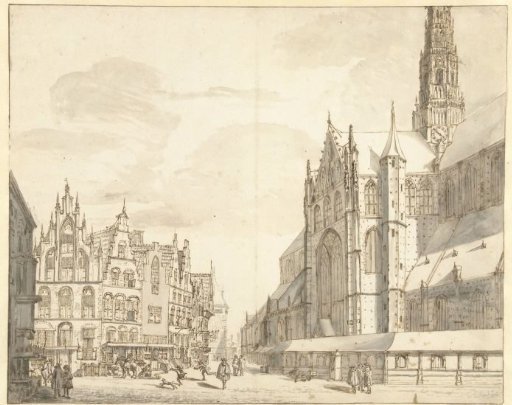 View of St. Bavo's in Haarlem