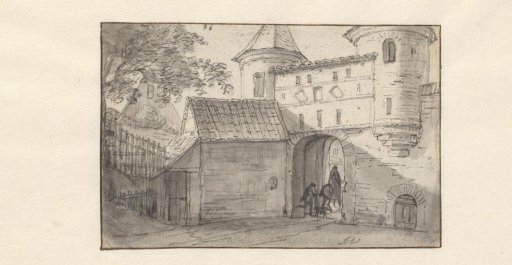 City Gate in Hamburg (?), seen from the outside