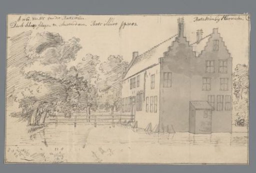 View of Batestein Castle near Harmelen