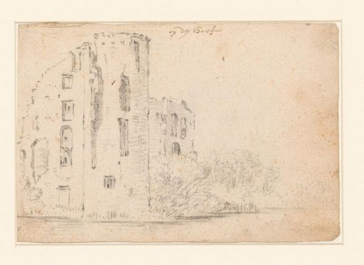 Ruins of Egmond Castle or Slot op den Hoef