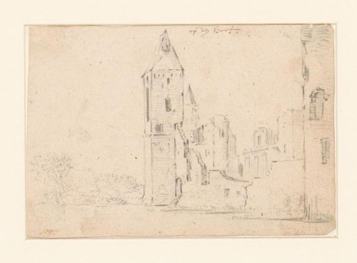 Ruins of Egmond Castle or Slot op den Hoef