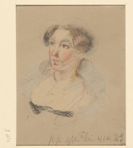 Sketch of a portrait of a lady