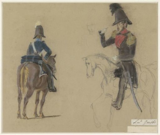 Portrait of Lieutenant Jacobs, on Horseback
