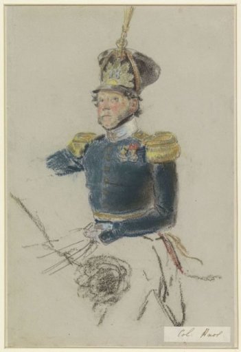 Portrait of Colonel Knol, on horseback