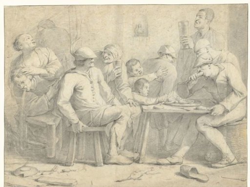 The merry peasant meal