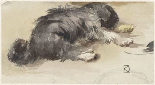 Sleeping Dog, Seen from Behind