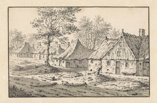 Village Landscape with a Row of Houses