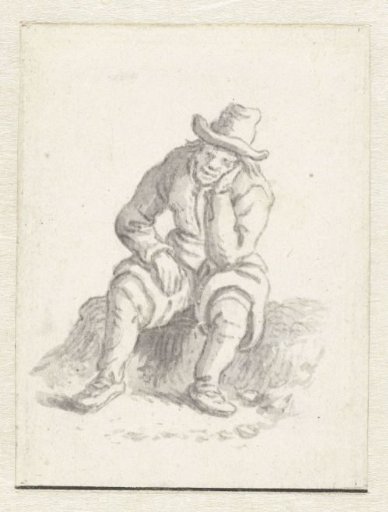 Sitting man