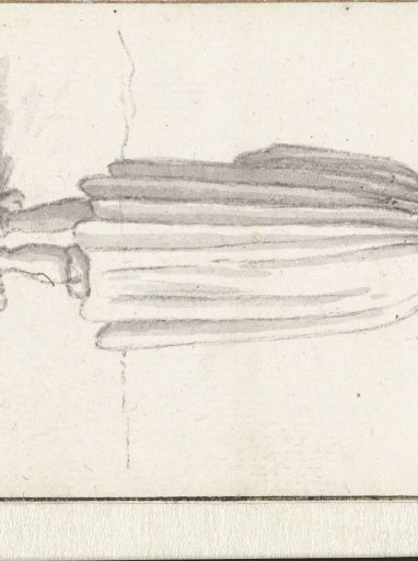 Standing man, seen from behind