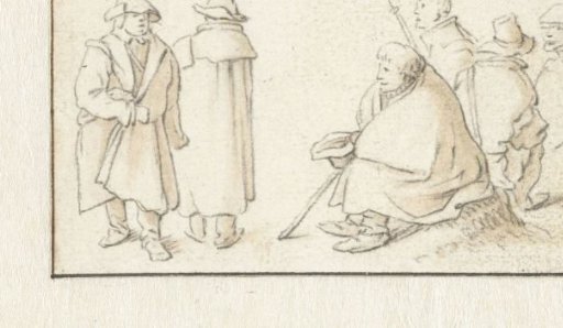 Two standing and four sitting men