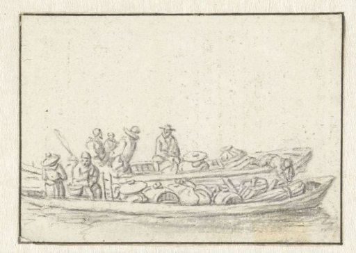 Two laden boats side by side