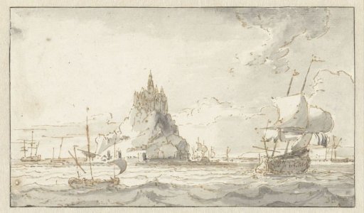 View of Mont-Saint-Michel