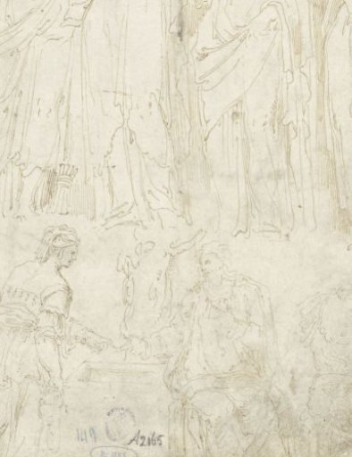 Four Women and Christ with the Samaritan Woman