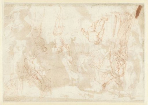Sketches of Saint Mark Saving the Life of a Slave