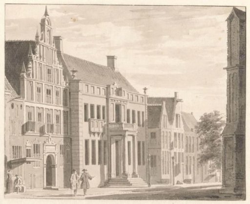 View of the Grote Kerkhof at Deventer