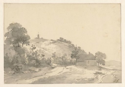 Landscape with a house and a mill