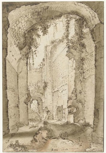 Ruins of the palace of Septimius Severus on the Palatine