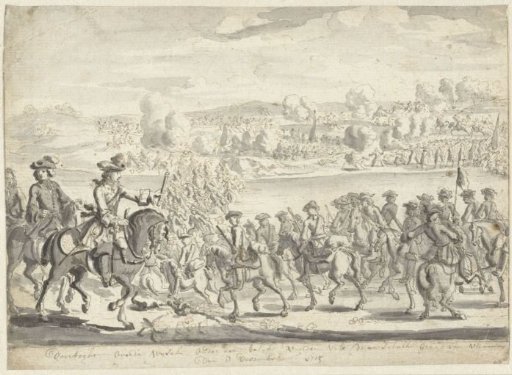 Crossing of the Saxon army over the Vistula on 8 December 1715
