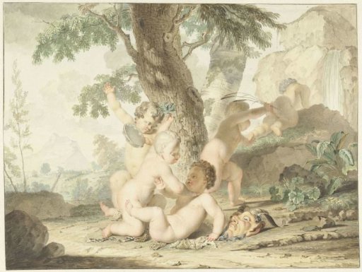 Naked boys playing