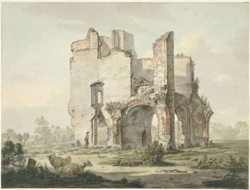 The ruin of the Abbey of Rijnsburg