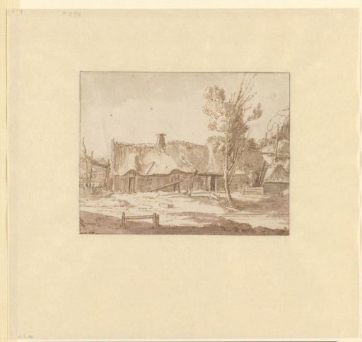 Farmhouse with haystack