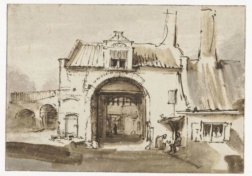 View of the Utrechtse Poort in Amersfoort, Seen from the Town
