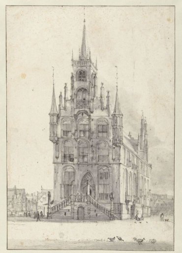 View of the Town Hall, Gouda