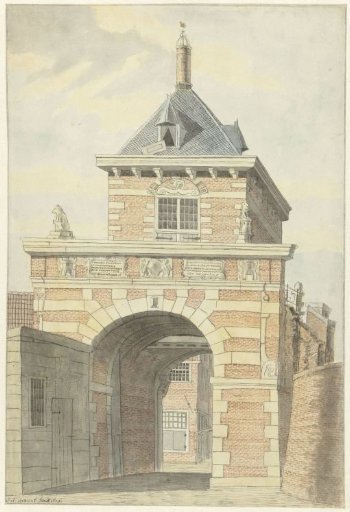 View of the Old Frisian Gate at Alkmaar
