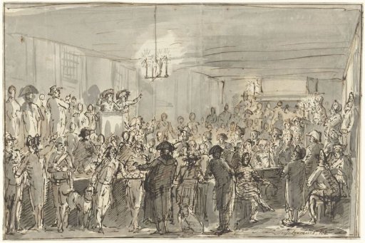 A revolutionary meeting in Delft in 1795