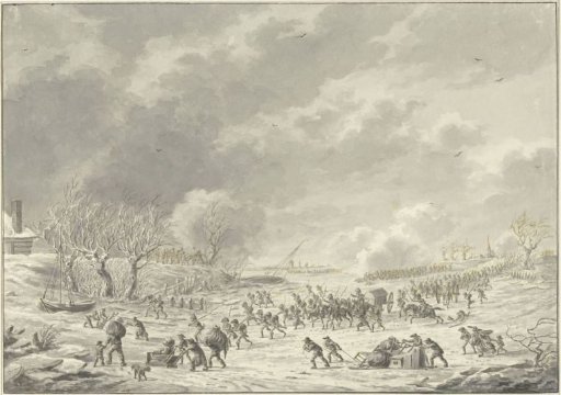 The French Crossing the Waal at Bommel, January 1795