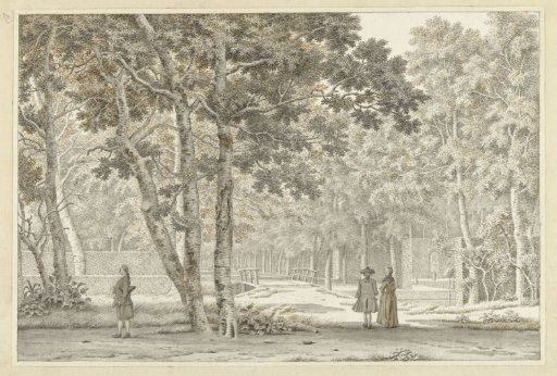 Walkers in a park at Zeist