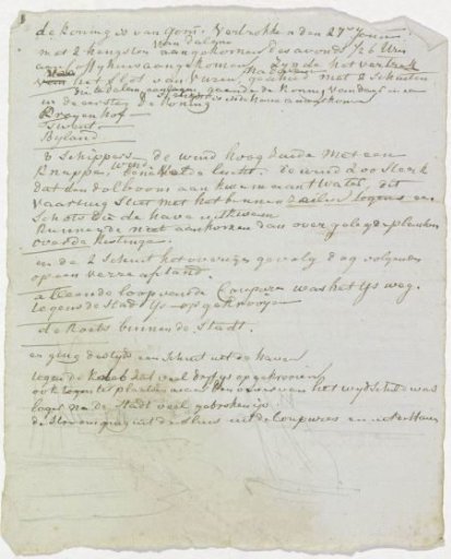 Notes on the flood of 1809 by Cornelis van Hardenbergh