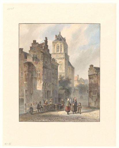 View of the Town Hall of Delft
