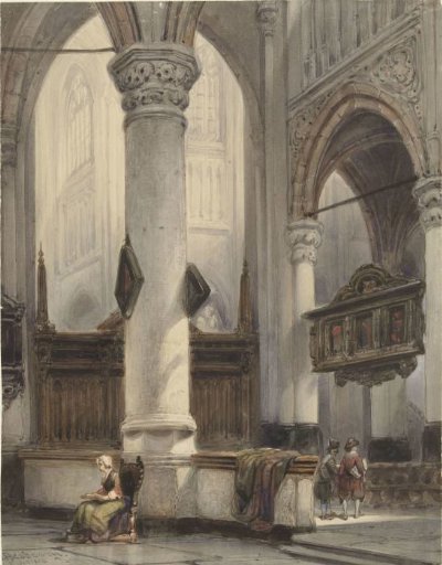 Interior of the Nieuwe Kerk in Delft