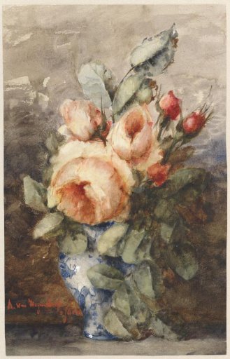 Bouquet of roses in a vase