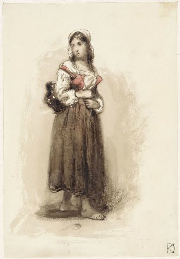 Standing Girl with a Jug on Her Back