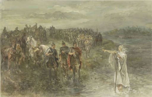 The Roman general Drusus and the Germanic seer