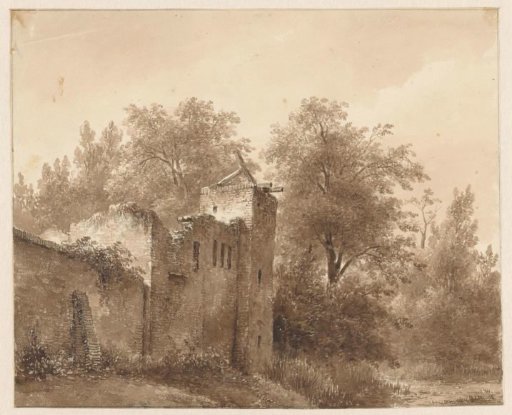 Ruin in a landscape