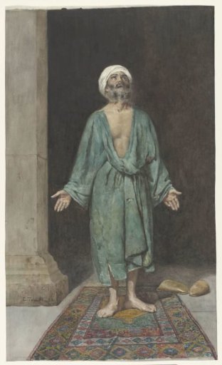 A praying Muslim