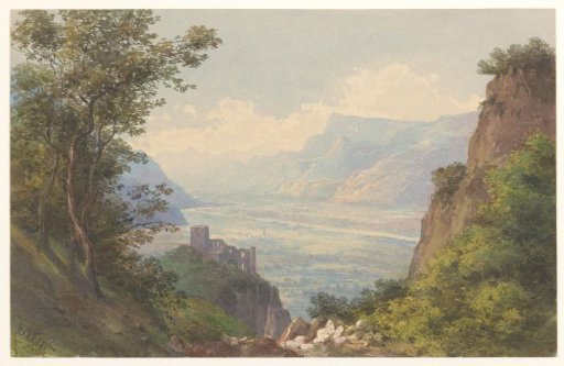 View of the Valley of Meran in Tyrol