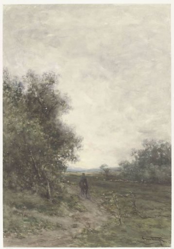 Landscape with a Rider and a Flock of Sheep with a Shepherd
