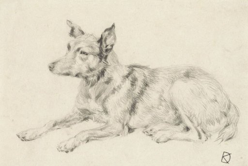 Reclining Wolfhound